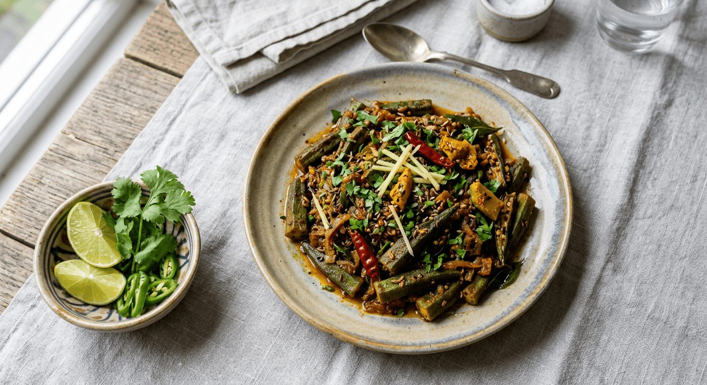 Achari Bhindi Masala