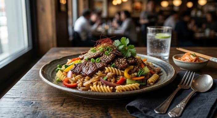 Bulgogi Beef Pasta Stir-Fry