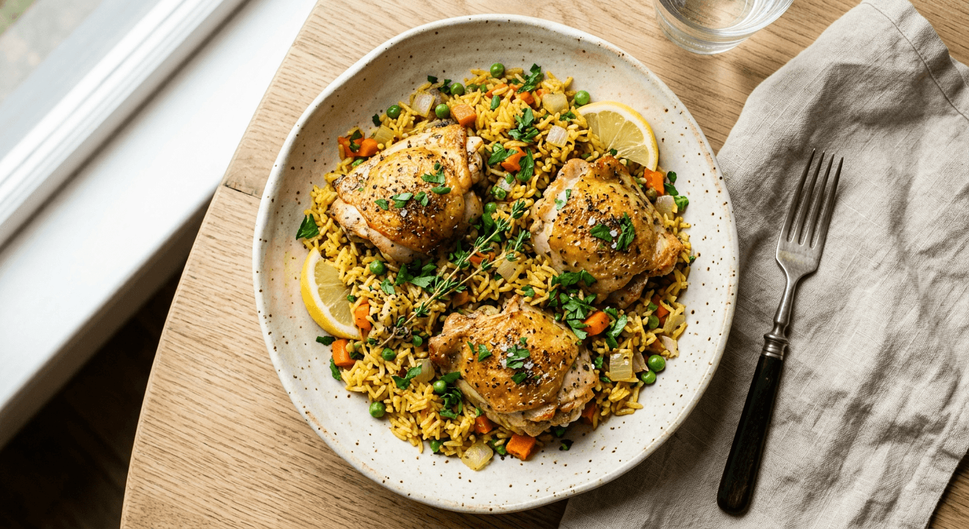 Chicken And Rice One Pot Bake