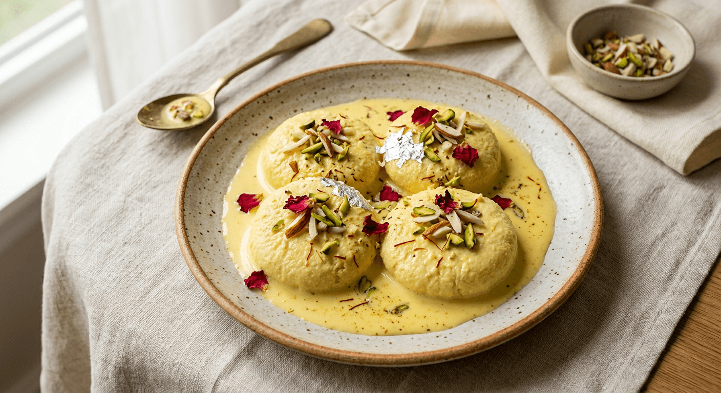 Easy Bread Rasmalai