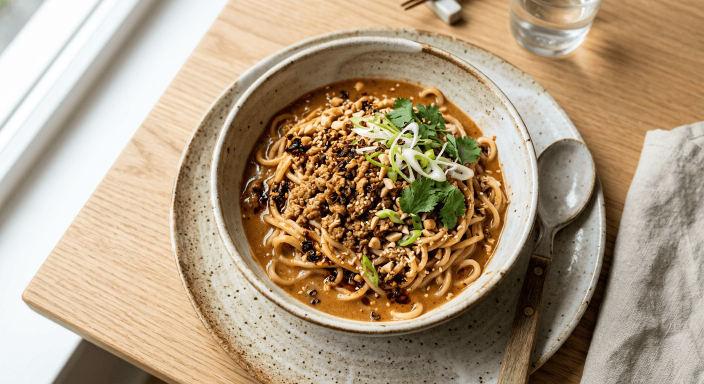 Easy Peanut Dan Dan Noodles