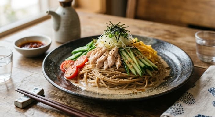 Japanese Sesame Soy Cold Pasta