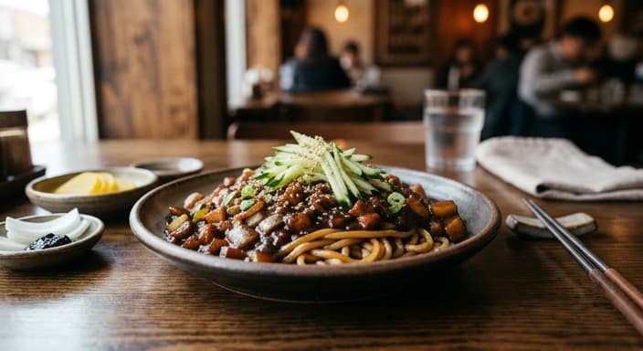 Jjajjang-Style Black Bean Pasta