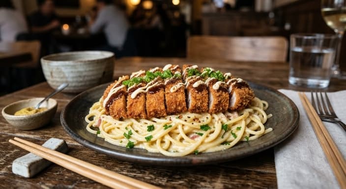 Katsu-Style Tonkatsu Pork Pasta