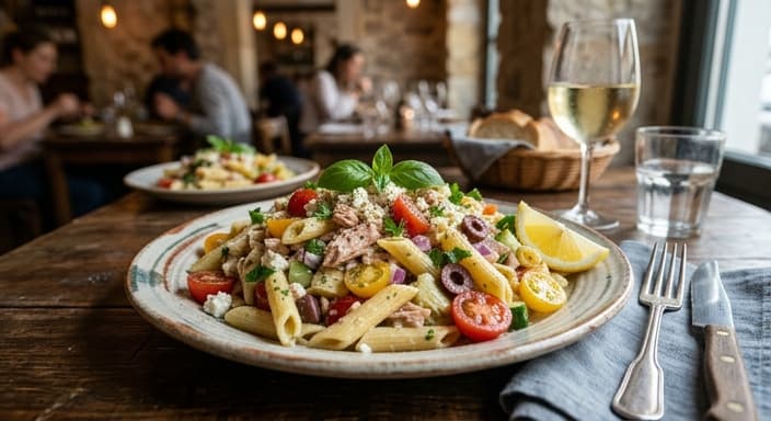 Mediterranean Tuna Pasta Salad