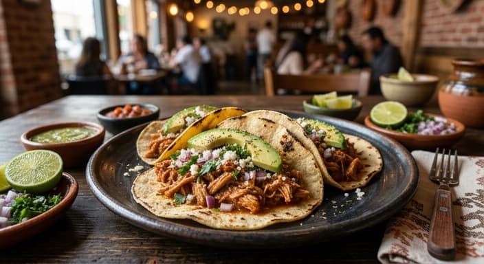 Mexican Chicken Tinga Tacos