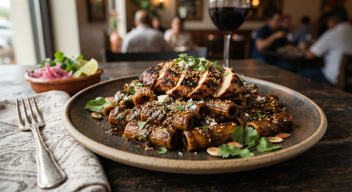Mole Poblano Pasta with Chicken