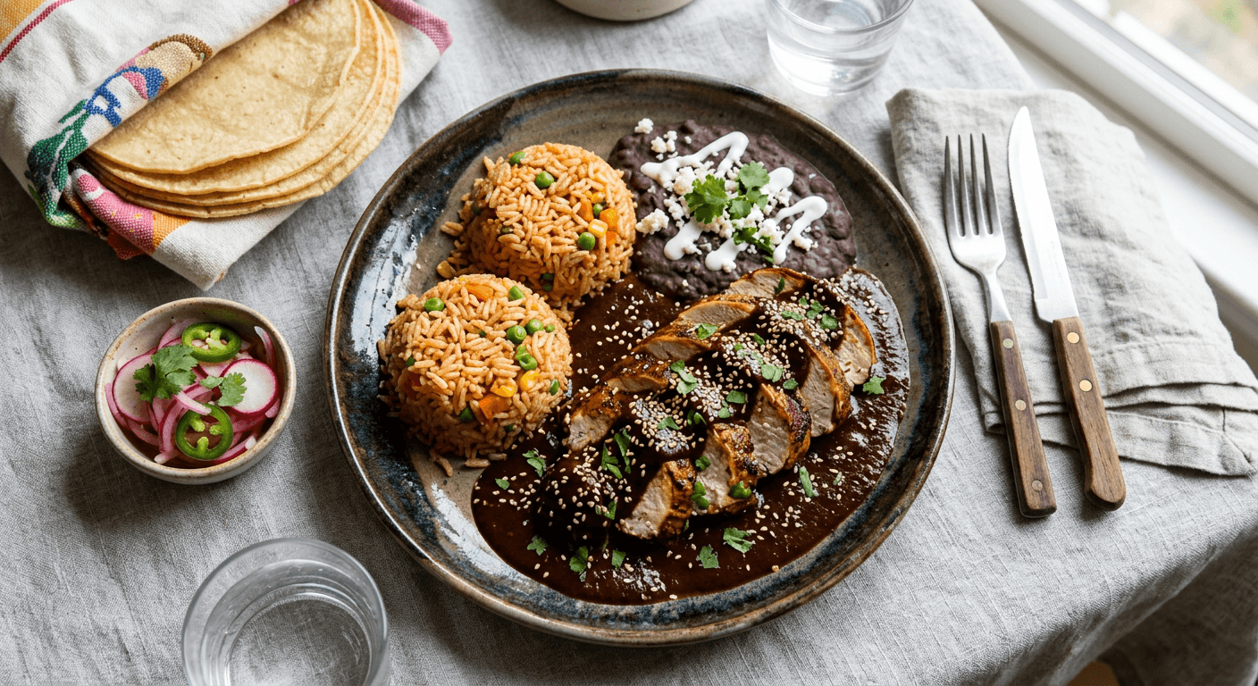 Mole Poblano Turkey Dinner
