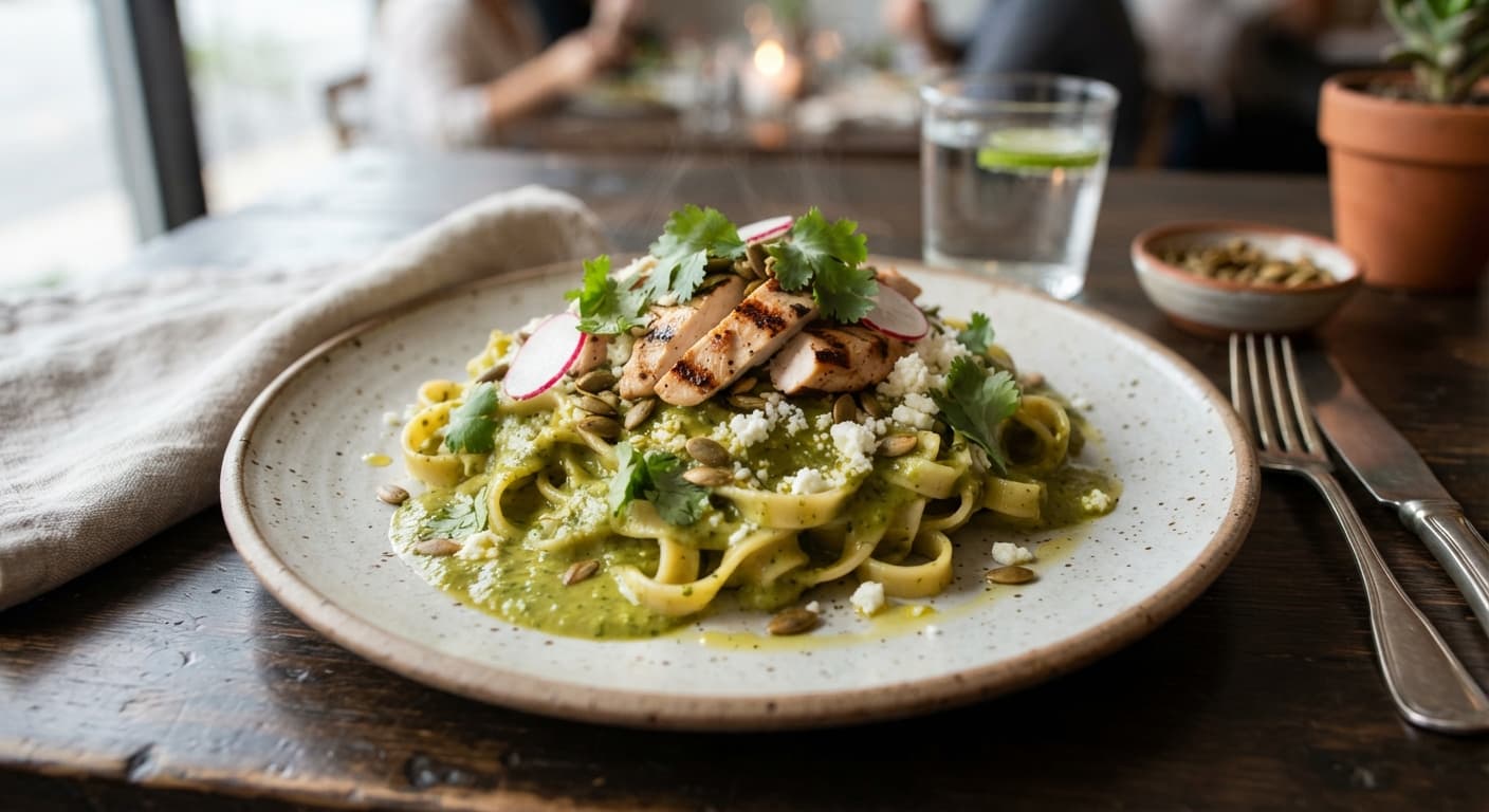 Mole Verde Pasta