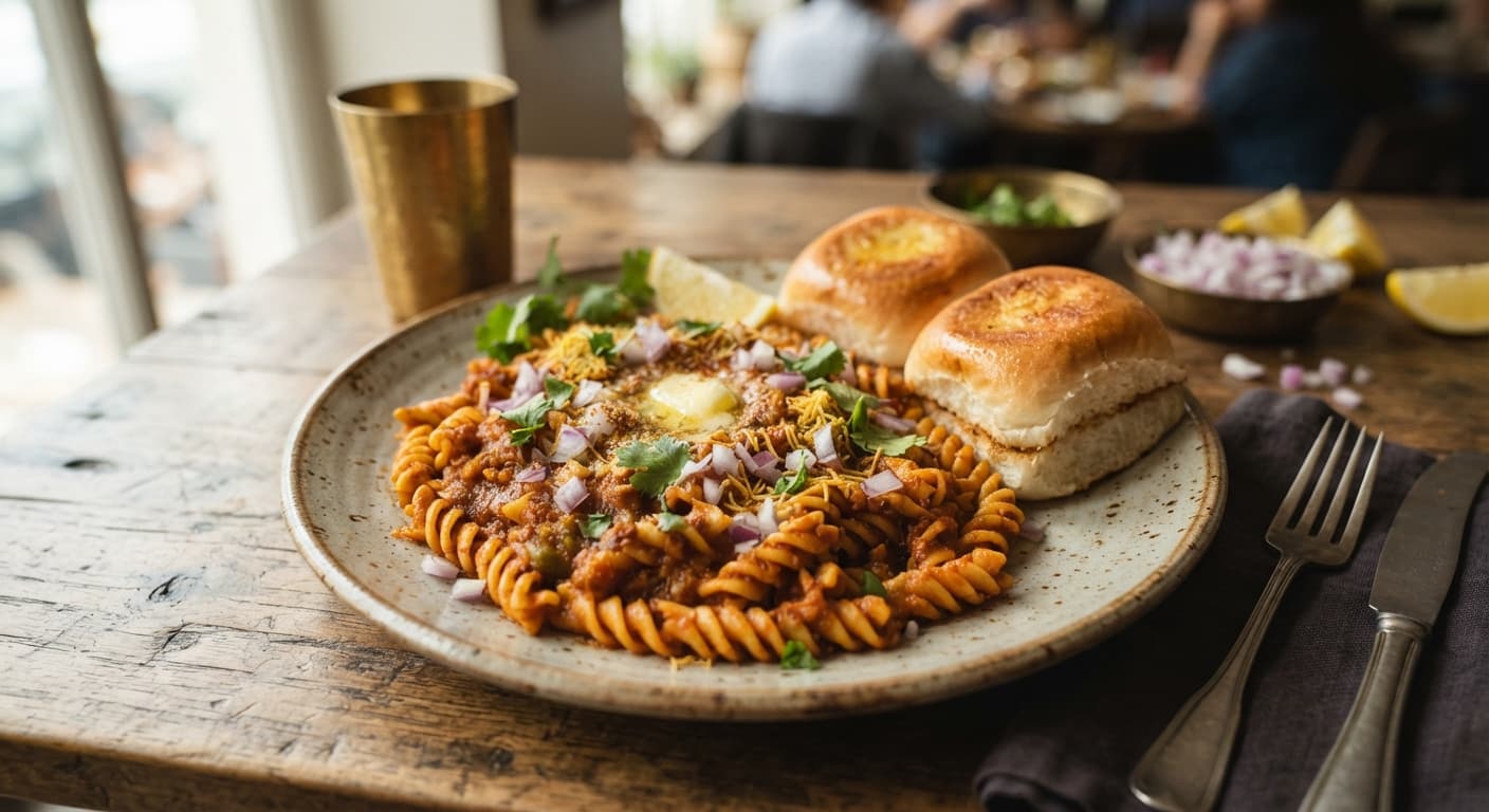 Pav Bhaji Pasta