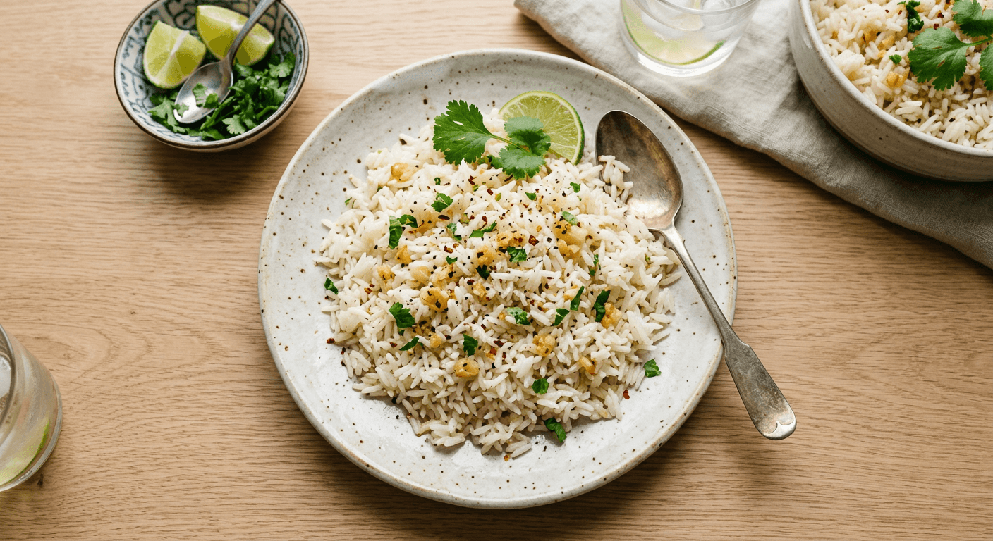 Peruvian Garlic White Rice