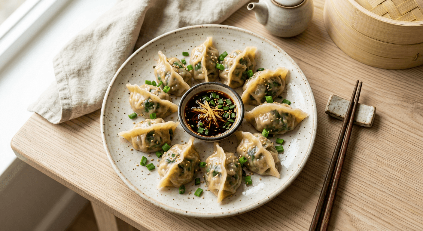 Pork and Garlic Chive Dumplings