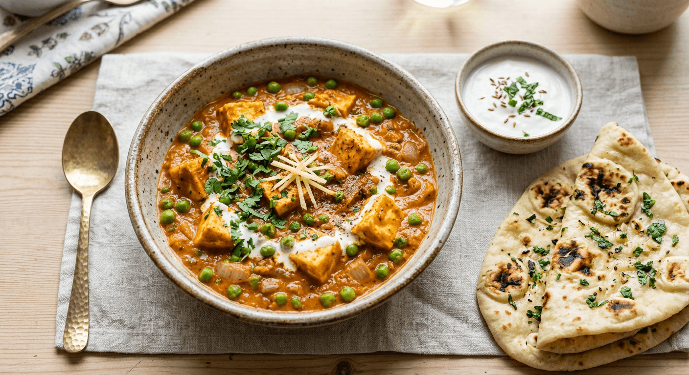 Quick One-Pot Matar Paneer