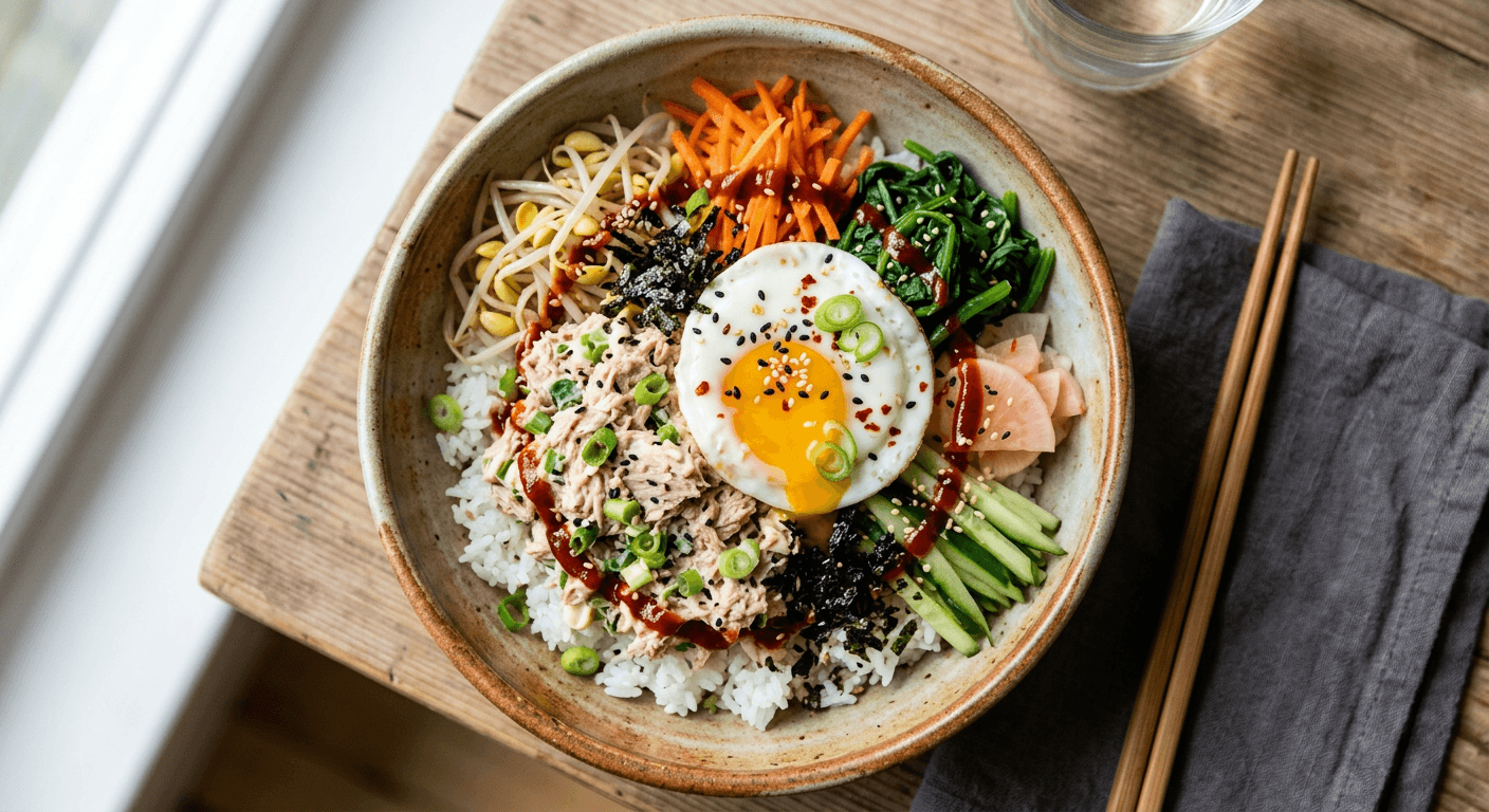 Quick Tuna and Mayo Bibimbap
