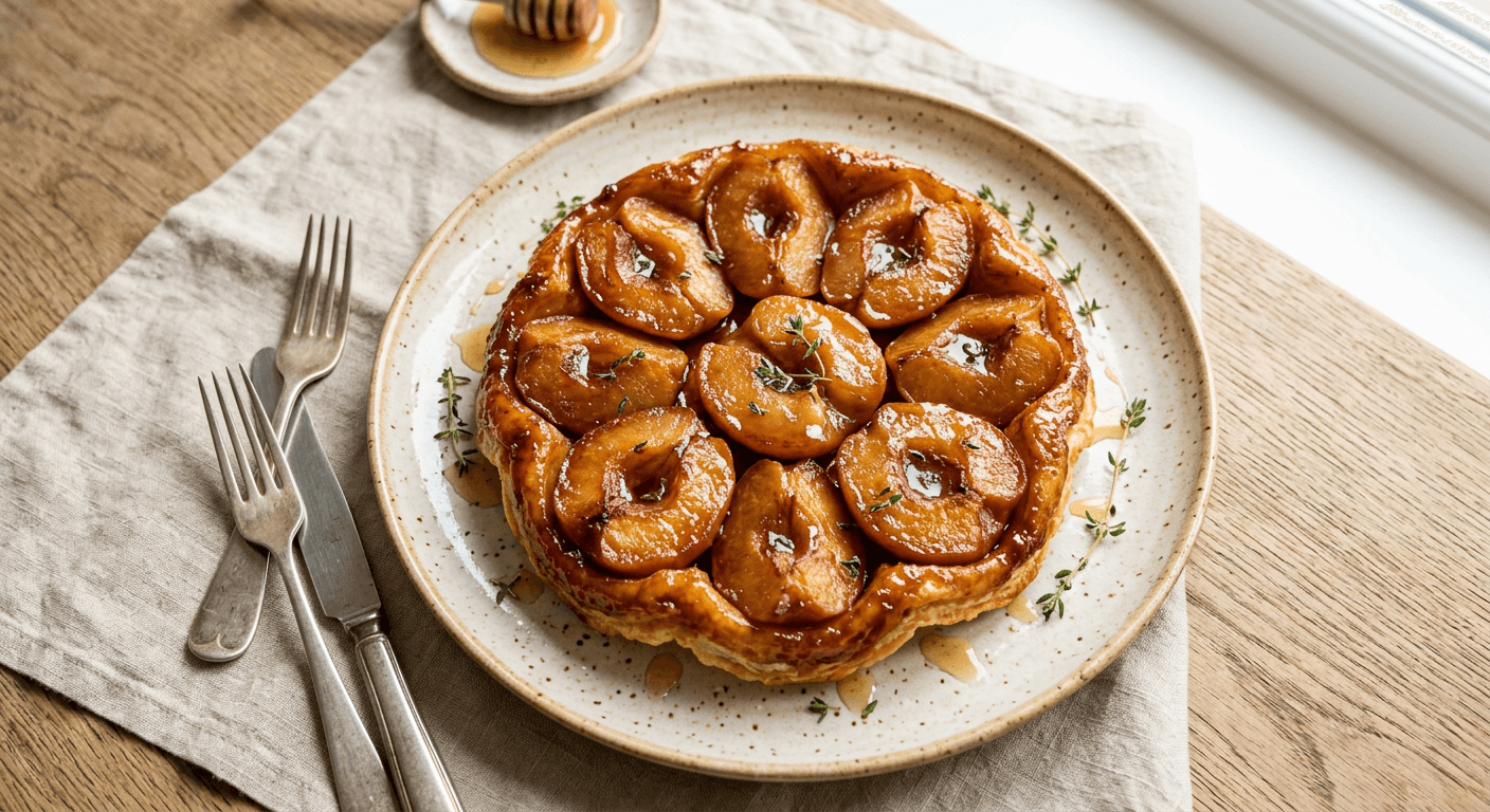 Quince and Honey Tarte Tatin
