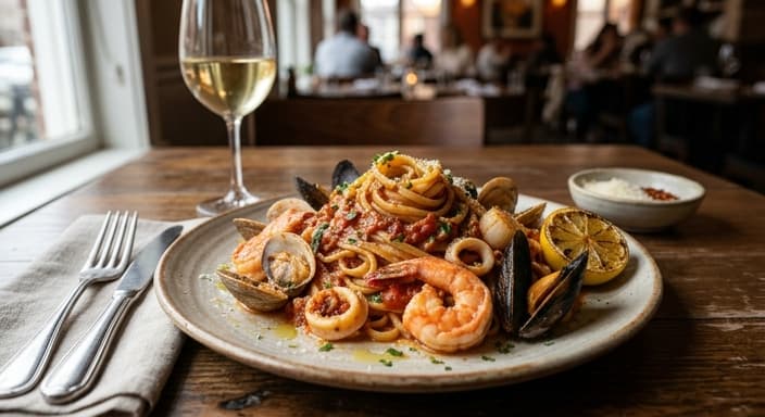 Seafood Fra Diavolo Linguine