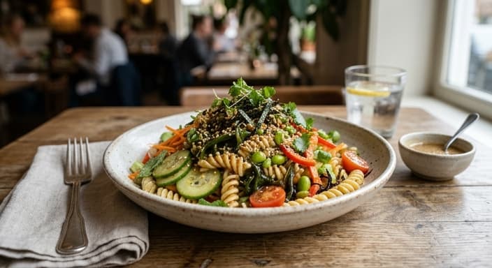 Seaweed Sesame Pasta Salad