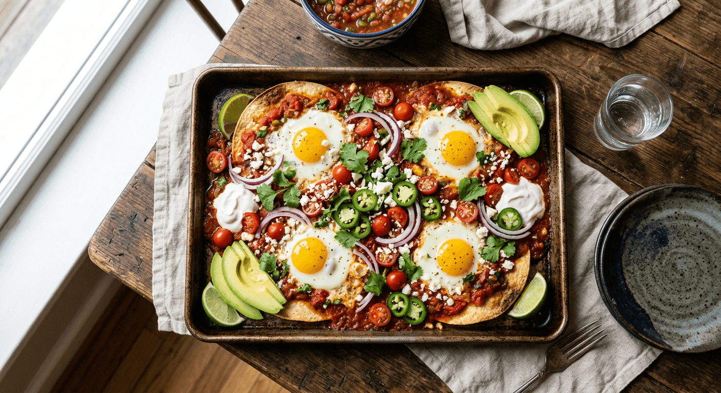 Sheet Pan Huevos Rancheros