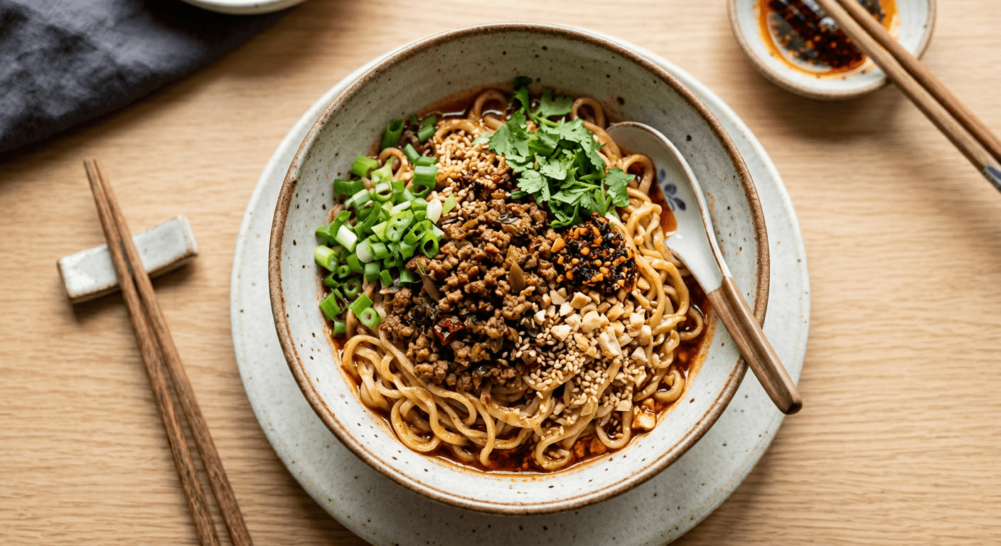 Spicy Beef Dan Dan Noodles