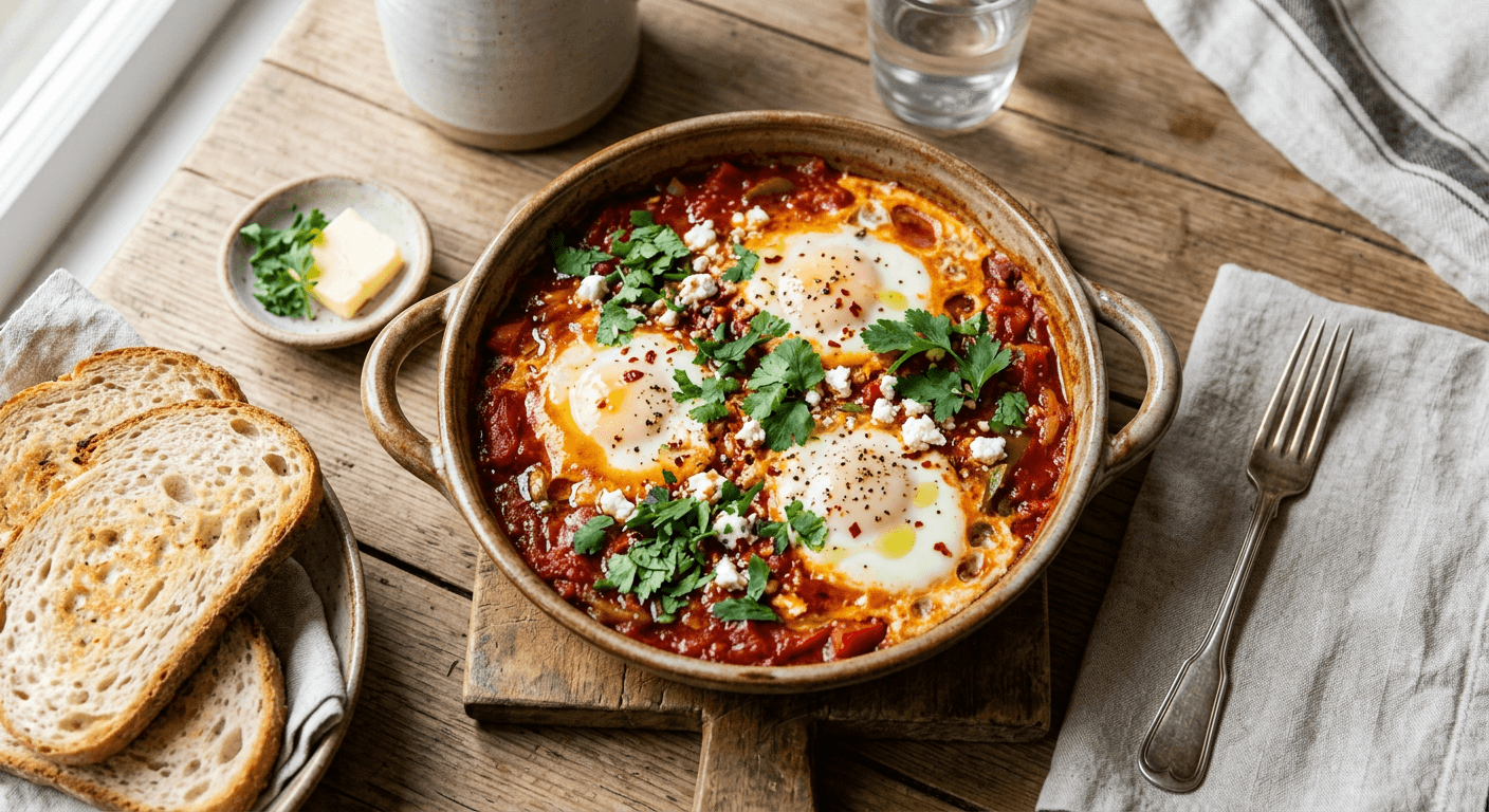 Spicy Harissa Shakshuka