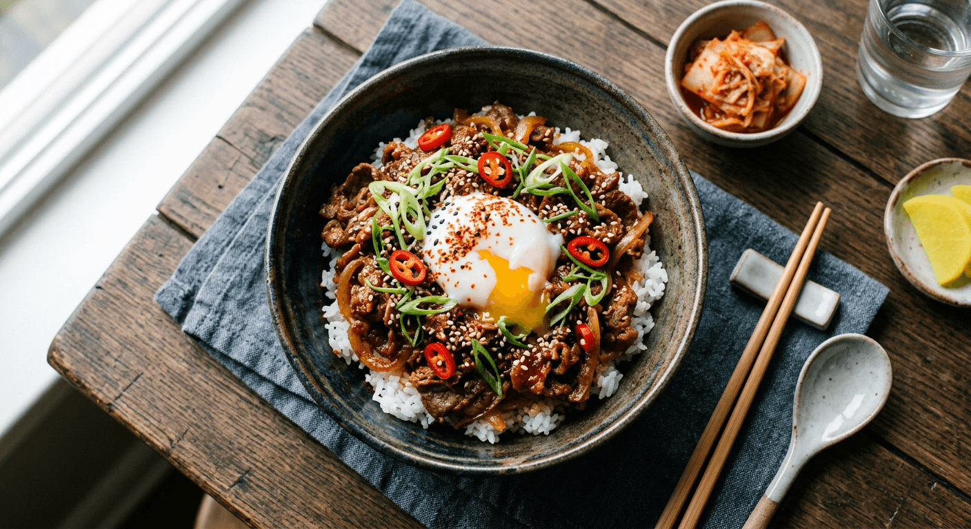 Spicy Korean-Infused Gyudon