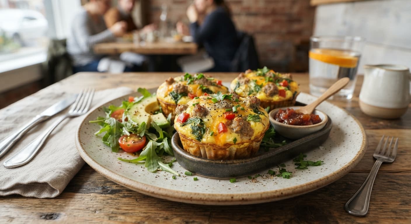 Spinach and Sausage Egg Muffins
