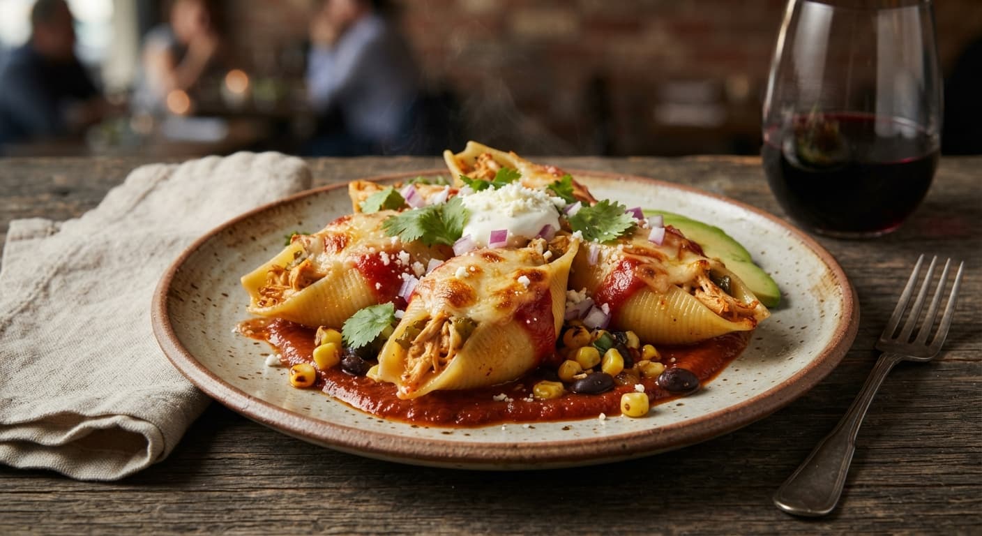 Tamale-Stuffed Pasta Shells