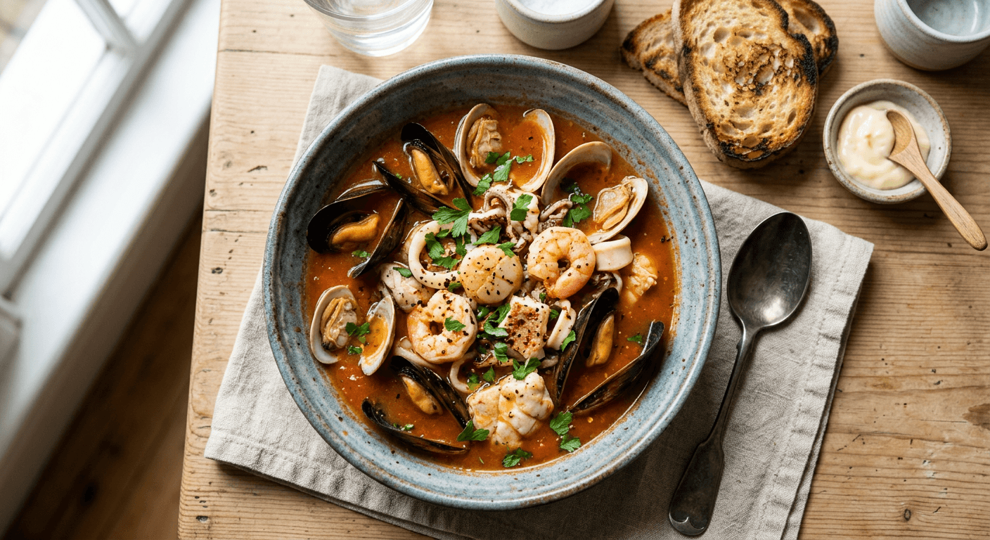 Venetian Style Seafood Zuppa
