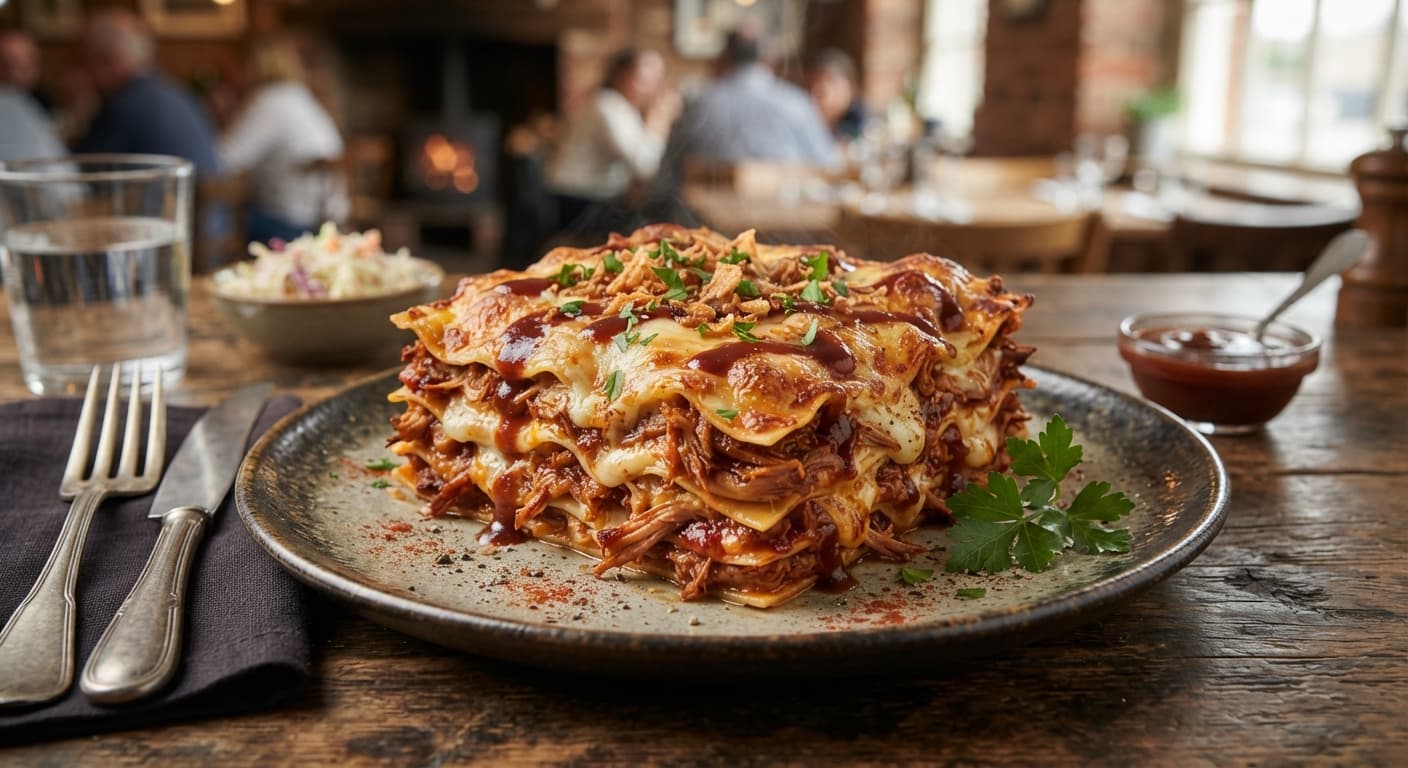 Barbecue Pulled Pork Lasagna