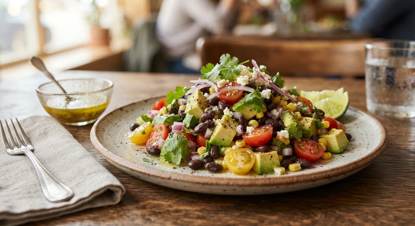Black Bean & Avocado Salad with Lime Vinaigrette
