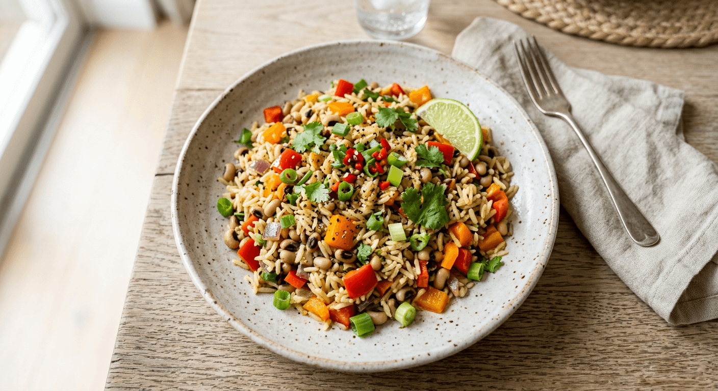 Black-Eyed Pea Caribbean Pilaf