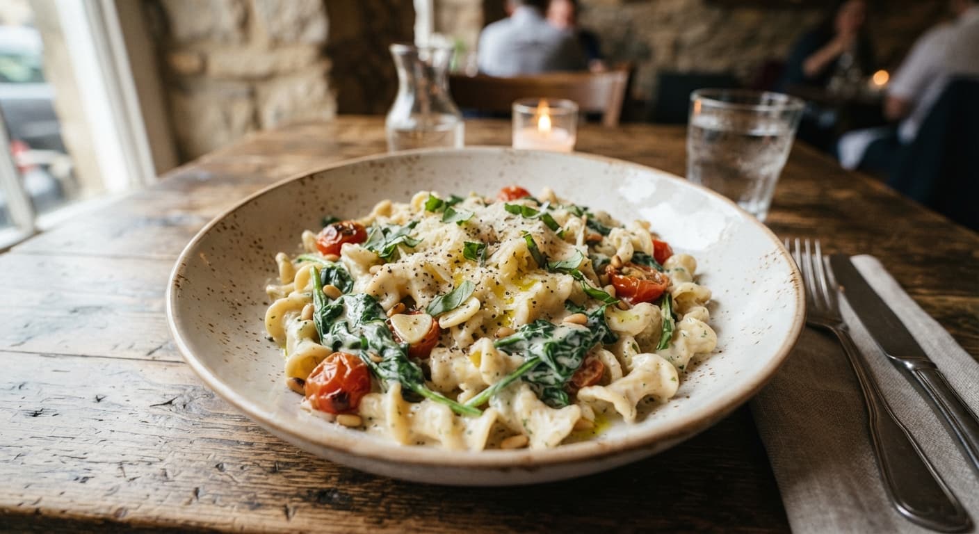 Boursin and Spinach Pasta
