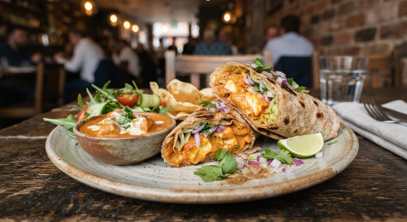 Butter Chicken Wrap
