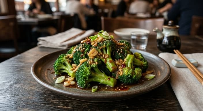 Chinese Garlic Broccoli with Oyster Sauce