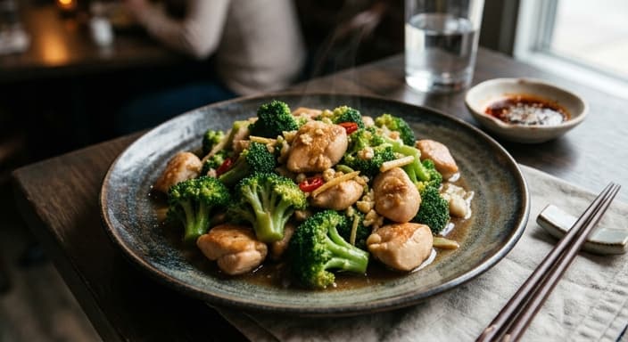 Chinese-Style Ginger Garlic Chicken with Broccoli (No Soy, Low-Carb)