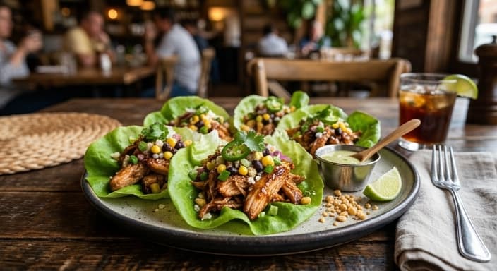 Chipotle Honey Chicken Lettuce Wraps