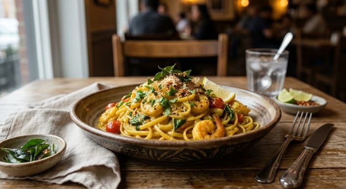 Coconut Curry Pasta (South Indian Style)