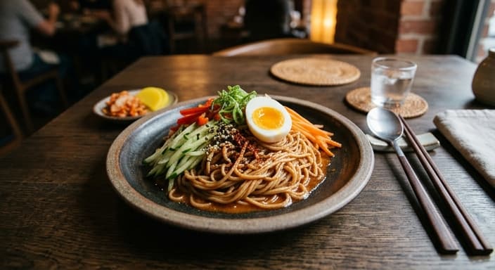 Cold Korean Sesame Noodle-Style Pasta