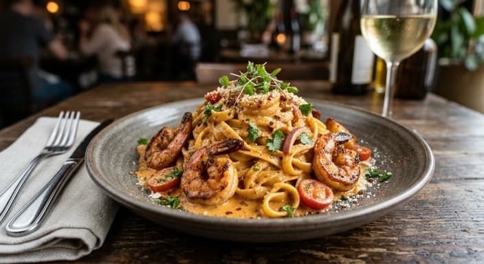 Creamy Chipotle Shrimp Pasta