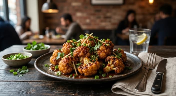 Crispy Cauliflower Manchurian-Style (Indian-Inspired)
