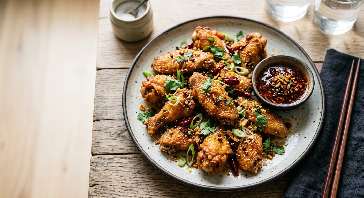 Crispy Szechuan Peppercorn Chicken Wings