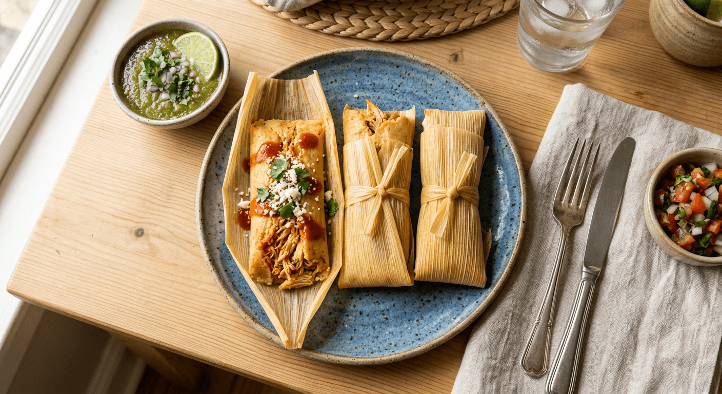 Easy Instant Pot Chicken Tamales