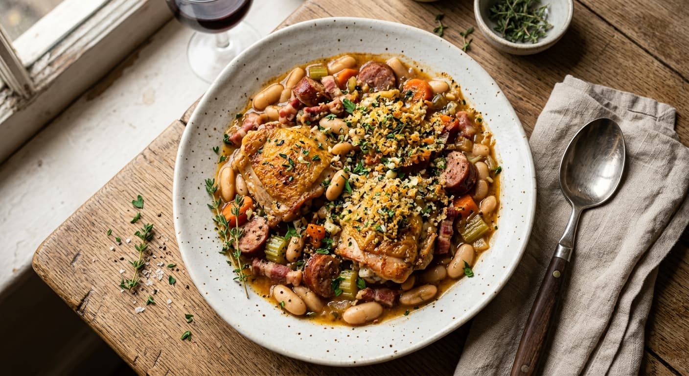 Garlic and Thyme Chicken Cassoulet