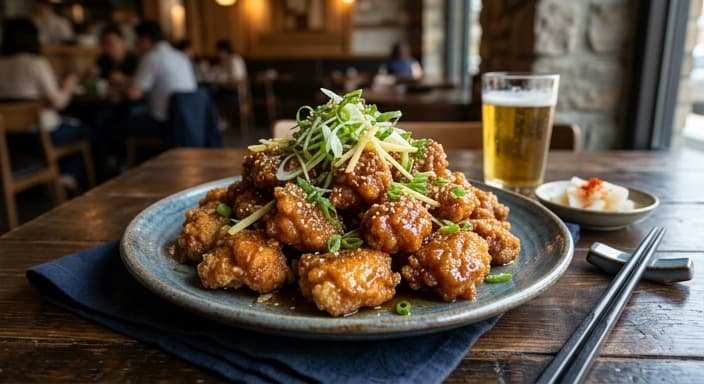 Ginger-Scallion Chicken Gangjeong (Bright & Aromatic)