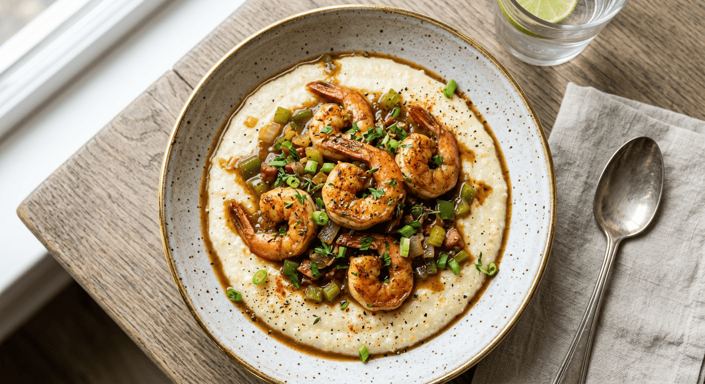 Holy Trinity Shrimp and Grits