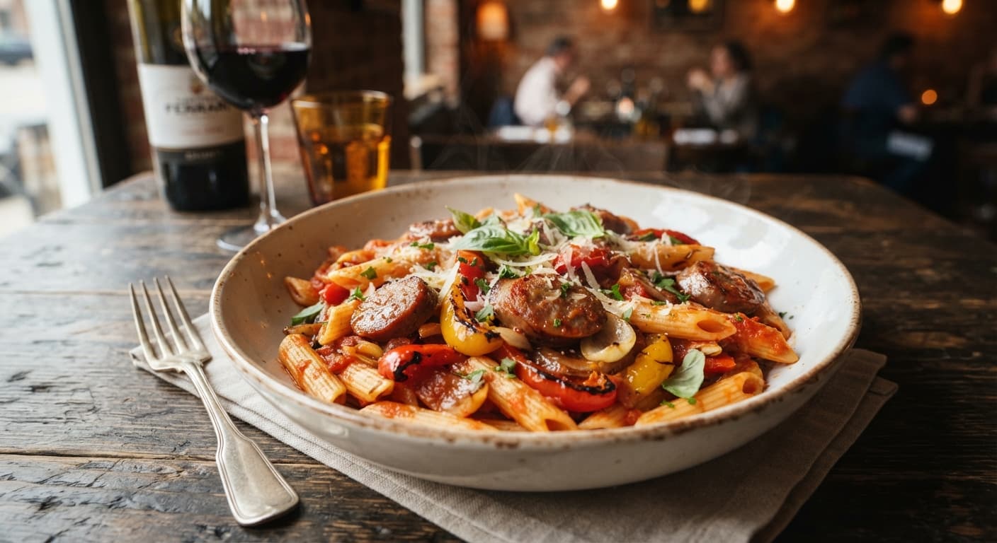 Italian Sausage and Peppers Pasta