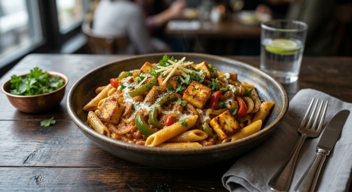 Kadai Paneer Pasta