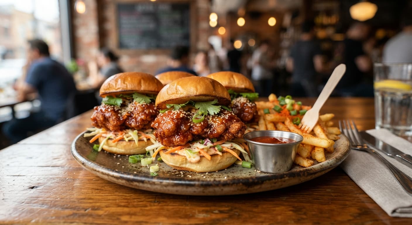 Korean Fried Chicken Sliders