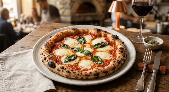 Margherita-Style Neapolitan Pizza (Stovetop-to-Oven Method)