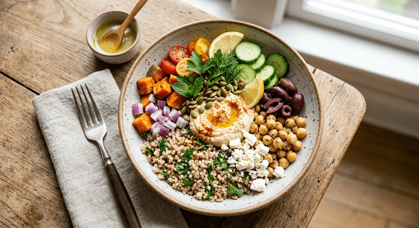Mediterranean Vegetarian Grain Bowl